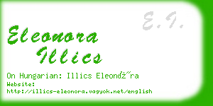 eleonora illics business card
